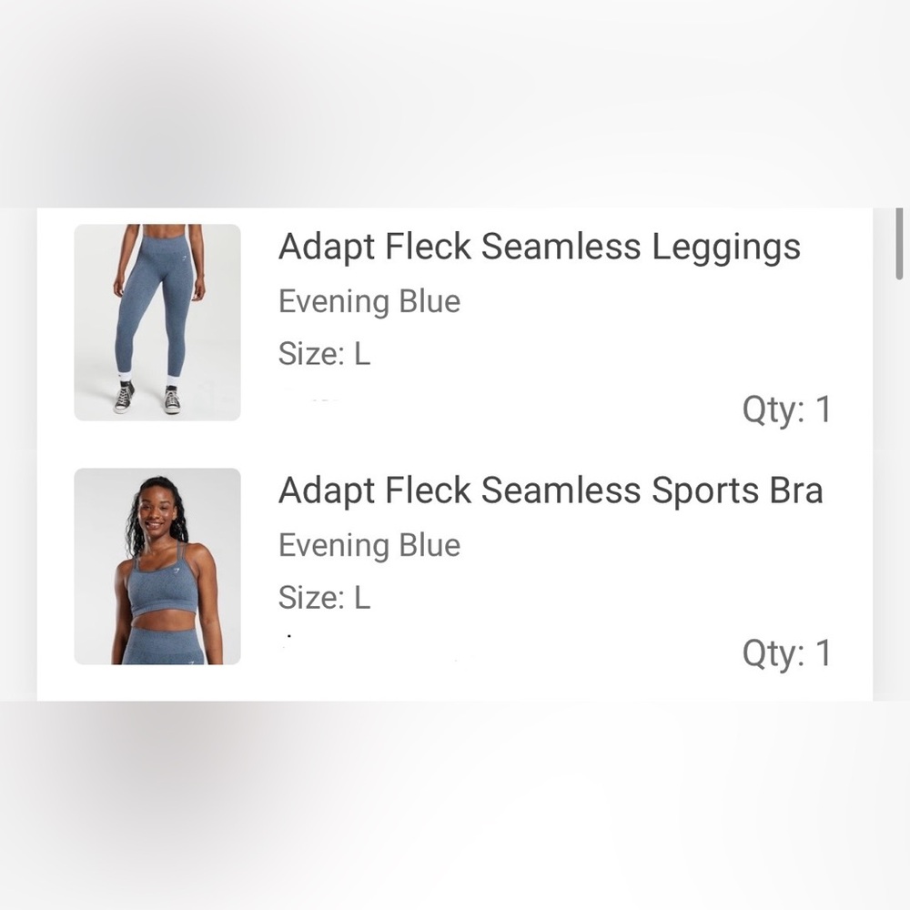 Gymshark - Adapt Fleck seamless set - evening blue